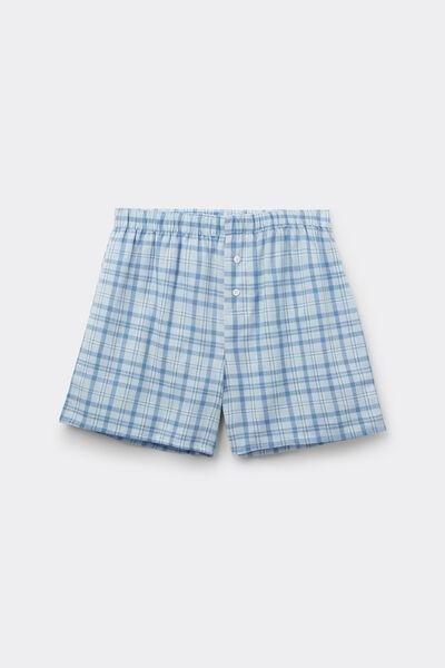 Blue Canvas Shorts, 5701_708Y, large image number 3
