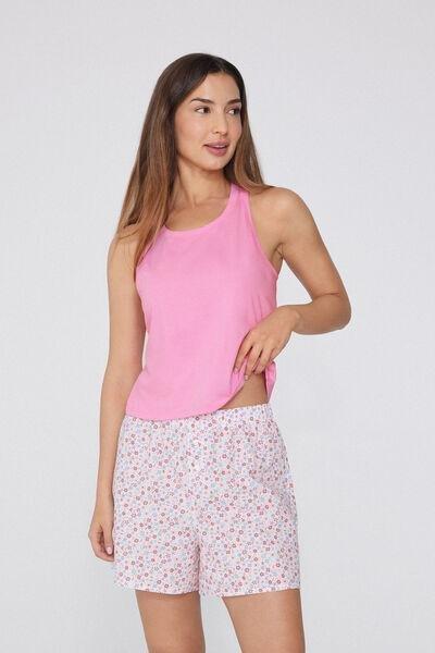 Pink Canvas Shorts, 5701_710Y, medium
