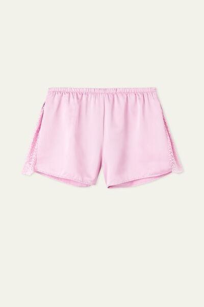 Pink Satin And Lace Shorts, , large image number 4