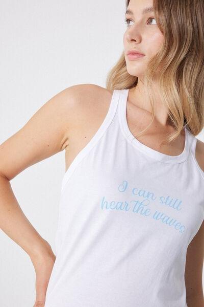 White Cropped Top, 5701_862W, large image number 3