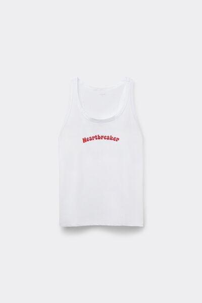 White Printed Camisole, , large image number 4