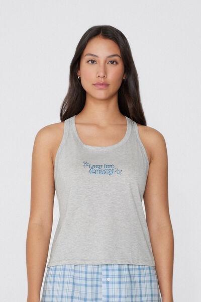 Grey Printed Camisole, , large image number 0