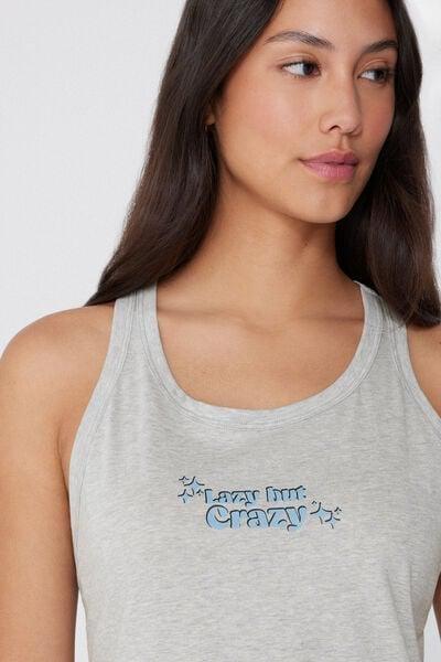 Grey Printed Camisole, 5701_736Y, large image number 3