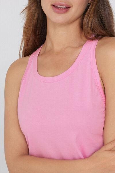 Pink Wide Shoulder Straps Camisole, , large image number 3