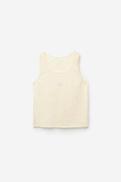 Cream Embroidered Cotton Camisole, 5701_338Z, large image number 4