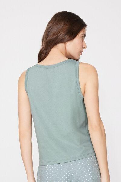 Green Plain Colour Cotton Camisole, 5701_526Z, large image number 2