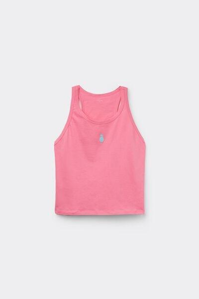 Pink Embroidered Camisole, , large image number 4