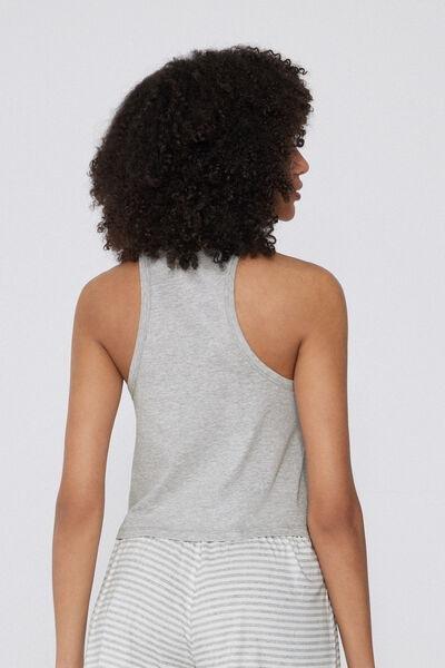 Grey Embroidered Camisole, , large image number 2