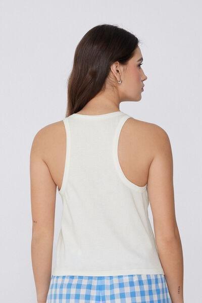 Cream Embroidered Camisole, , large image number 2