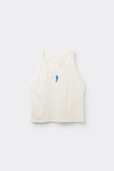Cream Embroidered Camisole, , large image number 4