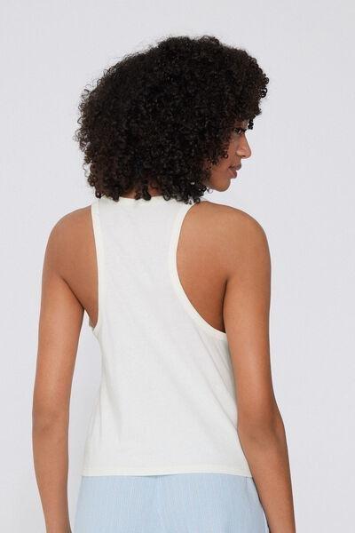 Cream Embroidered Camisole, , large image number 2