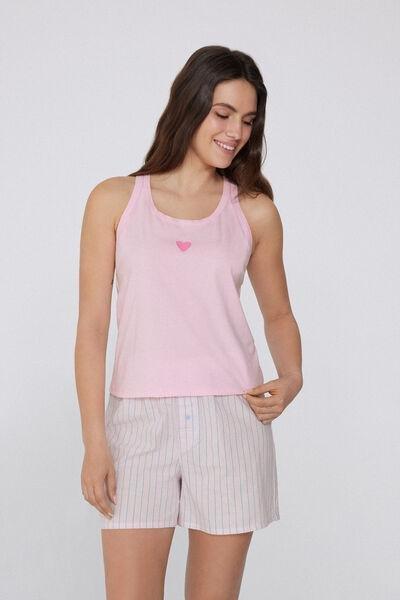 Pink Embroidered Camisole, 5701_567Y, large image number 0