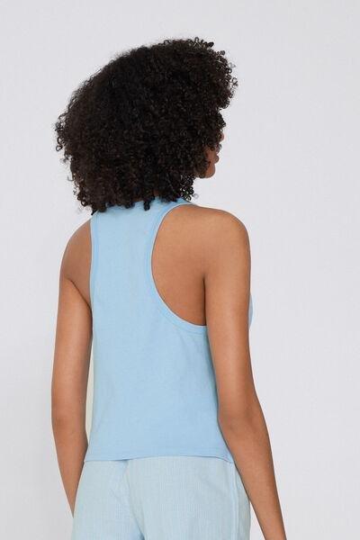 Blue Embroidered Camisole, , large image number 2