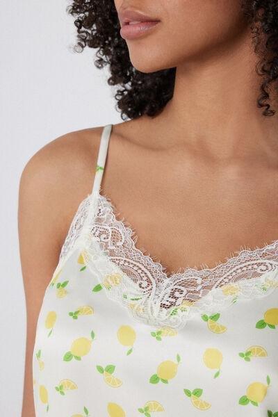 White Narrow Shoulder Straps Camisole, , large image number 3
