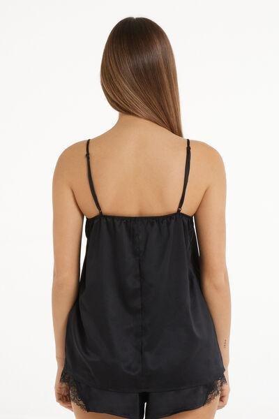 Black Wide Neck Camisole, , large image number 2