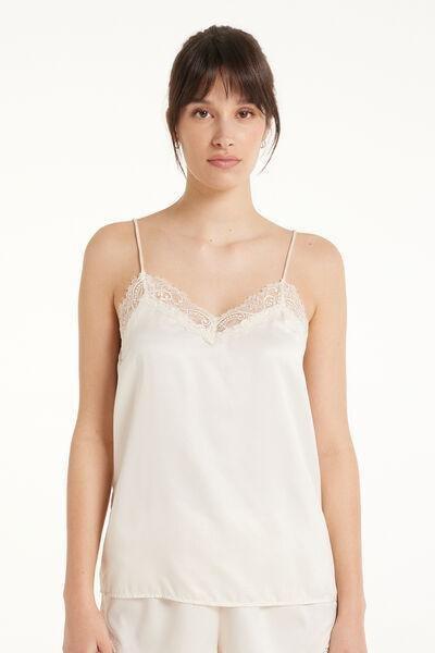 White Wide Neck Camisole, , medium