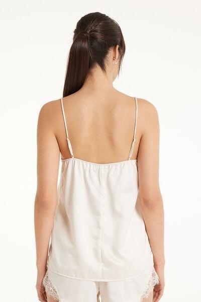 White Wide Neck Camisole, , large image number 2