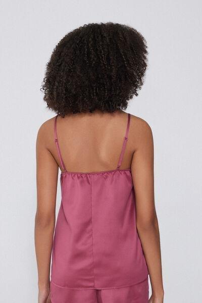 Pink Narrow Shoulder Straps Camisole, 5701_322Y, large image number 2