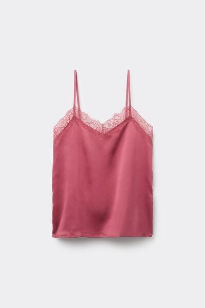 Pink Narrow Shoulder Straps Camisole, 5701_322Y, large image number 4