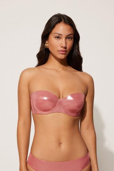 Pink Mermaid Glow Bandeau Bikini Top, , large image number 0