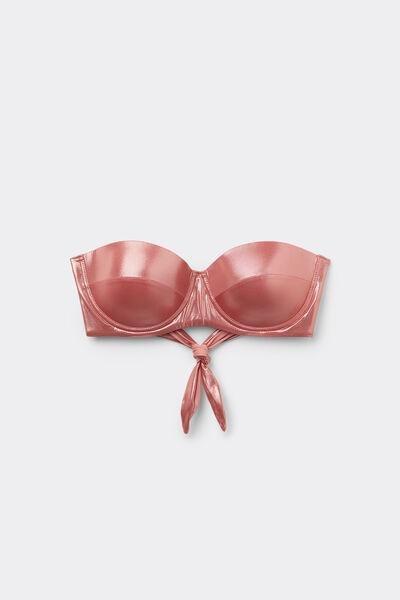 Pink Mermaid Glow Bandeau Bikini Top, , large image number 4