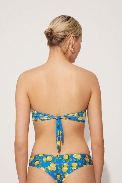 Yellow Padded Bandeau Bikini Top, 5701_900Y, large image number 2