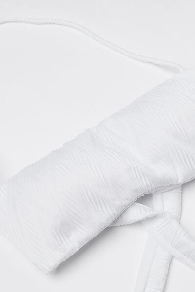 White Bandeau Bikini Top, White, large image number 5