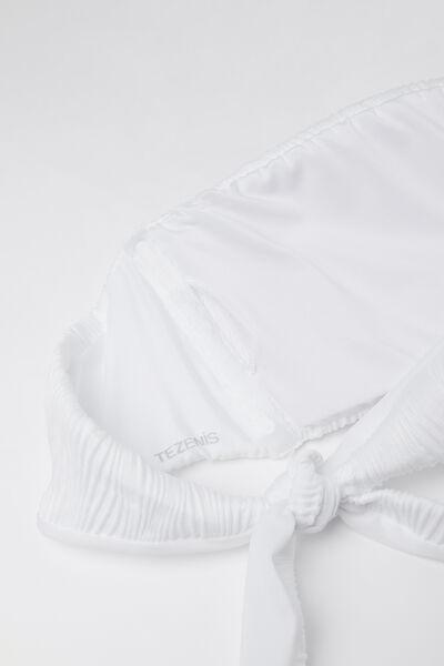 White Bandeau Bikini Top, White, large image number 6