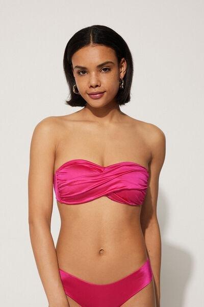 Pink Bandeau Bikini Top, , large image number 0