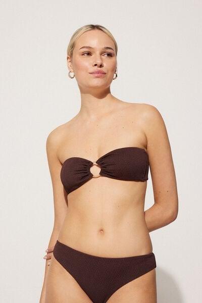 Brown Dreamy Effect Bikini Top, 5701_779Y, large image number 0