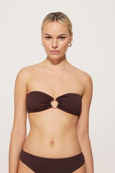 Brown Dreamy Effect Bikini Top, 5701_779Y, large image number 1