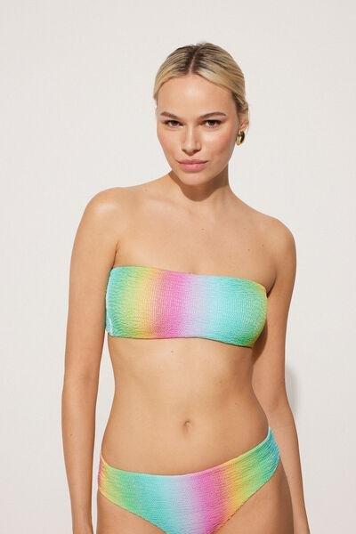 Multicolour Padded Bandeau Bikini Top, , large image number 1