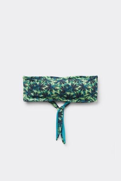 Multicolour Padded Bandeau Bikini Top, , large image number 4
