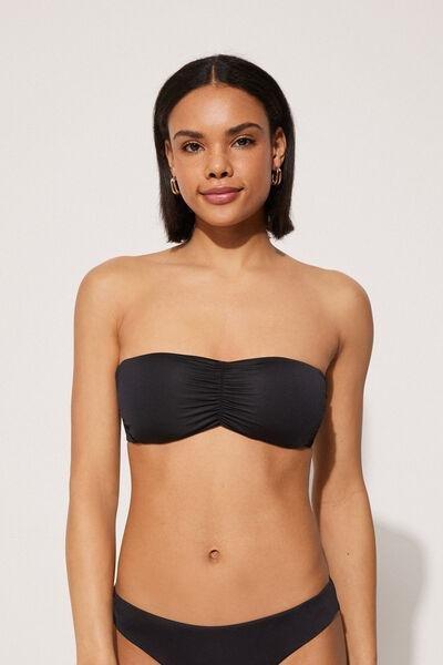 Black Removable Padding Bandeau Bikini, , large image number 0