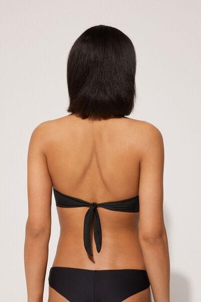 Black Removable Padding Bandeau Bikini, , large image number 2