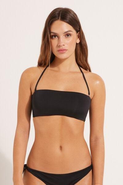Black Bandeau Bikini Top, , large image number 0