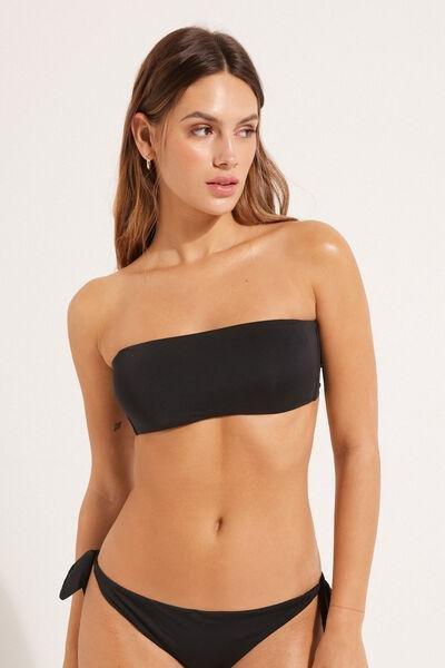 Black Bandeau Bikini Top, , large image number 1