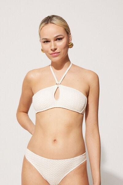 White Cut-Out Bikini Top, 5701_526Y, large image number 0