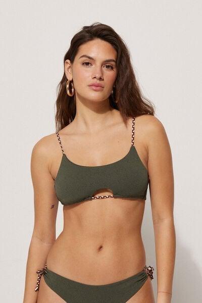 Green Cut-Out Bikini Top, 5701_503Y, large image number 1