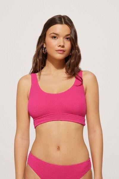 Pink Loop Wavy Bikini Top, , large image number 0