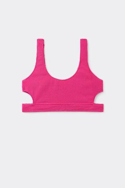 Pink Loop Wavy Bikini Top, , large image number 4