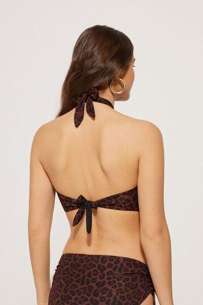 Brown Non-Padded Bikini Top, 5701_512Y, large image number 2