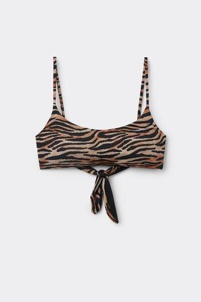 Multicolour Animal Print Bikini Top, , large image number 3
