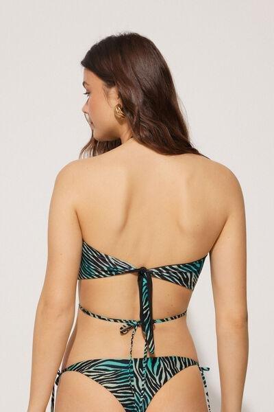 Multicolour Animal Print Bikini Top, , large image number 2