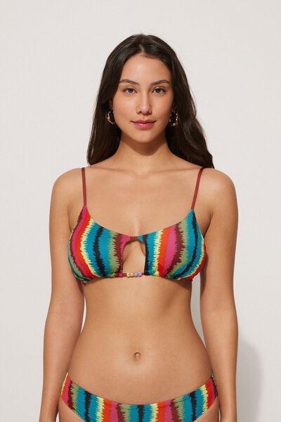 Multicolour Padded Bikini Top, , large image number 0