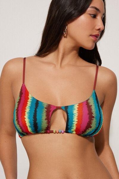 Multicolour Padded Bikini Top, , large image number 3