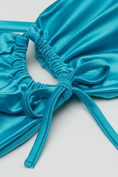 Blue Shiny Glam Bikini Top, 5701_524Y, large image number 5