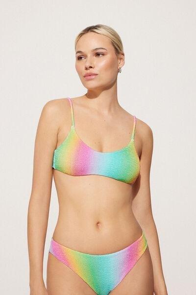 Multicolour Crinkle Bikini Top, , large image number 1