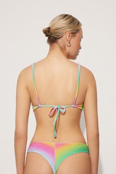 Multicolour Crinkle Bikini Top, , large image number 2