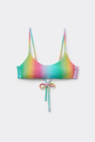 Multicolour Crinkle Bikini Top, , large image number 4